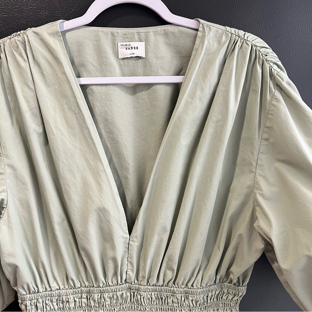 SUBOO Shia Sheered Waist Mini Dress Size X-Large - Picture 5 of 16